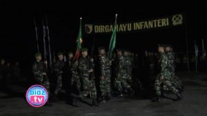 Dandim 0806 Treggalek Serah Terimakan Estafet Peleton Beranting Yudha Wastu Pramuka Jaya