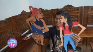 Keren, Pemuda Trenggalek Ini Ciptakan Wayang Karakter Tokoh Dengan Bahan Baku Mika