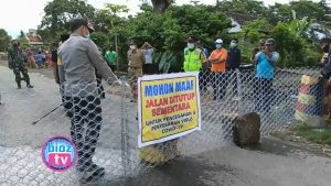 Isolasi Wilayah, Lebih Dari 40 Jalur Akses Masuk Ke Trenggalek Ditutup Beton