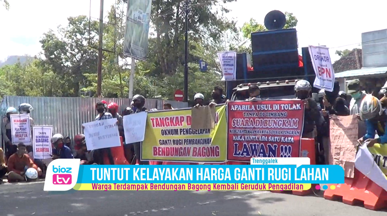Tuntutan Belum Terpenuhi, Warga Terdampak Bendungan Bagong Kembali Geruduk PN Trenggalek