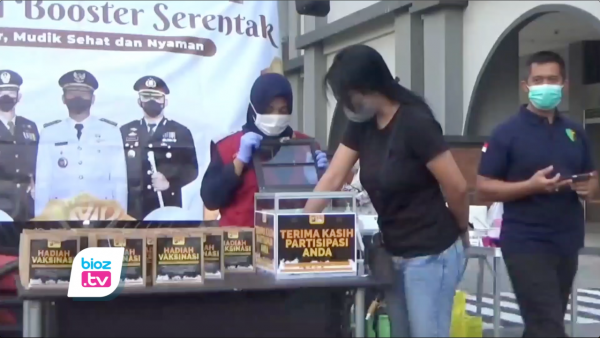 Di Pasar Pon Trenggalek, Ngabuburit Sambil Ikut Vaksin Bisa Dapat Minyak Goreng Gratis