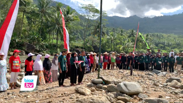 Peringati HUT Ke-77 RI Dari Alam, Klataan Sungai Manggis Jadi Ajang Ekspresi Warga Panggul Trengalek