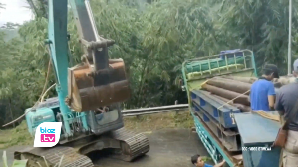 Evakuasi Truk Pajang Terjebak Ditikungan Kampak-Munjungan, Jalanan Sempat Lumpuh Total 22 Jam