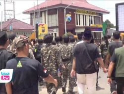 Buntut Pesilat Serang Peziarah, Kedua Kalinya Ansor Tulungagung Gruduk Mapolres Trenggalek