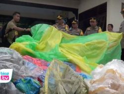 Razia Saat Lebaran Ketupat di Trenggalek, 83 Balon Udara Diamankan Tim Gabungan