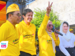 Ribuan Warga Trenggalek Padati Jalan Sehat HUT Ke-60 Golkar, Arumi Bachsin Ikut Menyapa