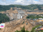 Proyek pembangunan Bendungan Bagong di Kabupaten Trenggalek menghadapi ketidakpastian.