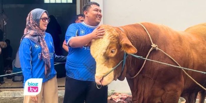 Fighter Corporation kembali menjaga tradisi kurban tahunan dengan menyembelih sapi jumbo berbobot 1 ton