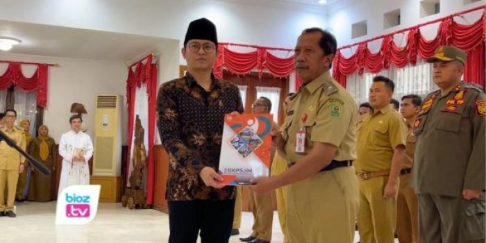 Bupati Trenggalek melantik Kepala BPBD Stefanus Triadi Atmono sebagai Pj Sekda
