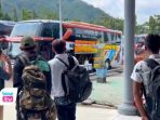 Operator bus AKDP di Terminal Surodakan Trenggalek memajukan jadwal keberangkatan hingga satu jam