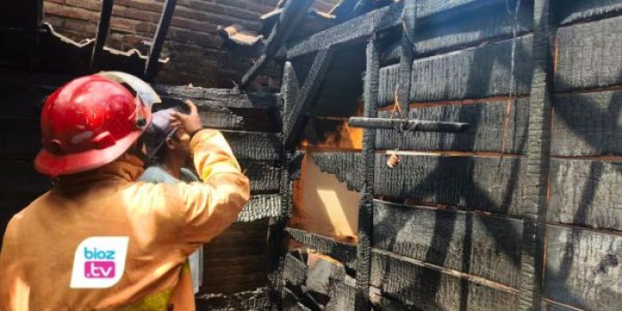 Kebakaran hebat melanda dapur rumah warga Desa Sawahan, Watulimo, Trenggalek