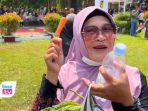 sengaja pulang ke Trenggalek untuk ikut berebut berkah gunungan hasil bumi pada puncak Hari Jadi ke-832 Trenggalek.