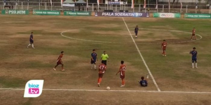 Persiga Trenggalek U17 menaklukkan Blitar Poetra 1-0 pada laga perdana Piala Soeratin U17 Jatim 2026