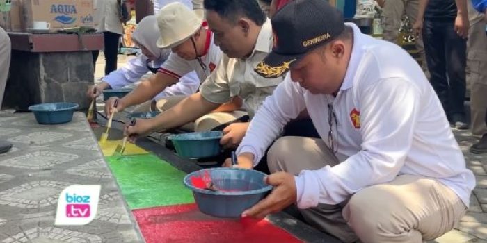 Gerindra Trenggalek menggelar Gerakan Indonesia ASRI di RTH Sumbergedong